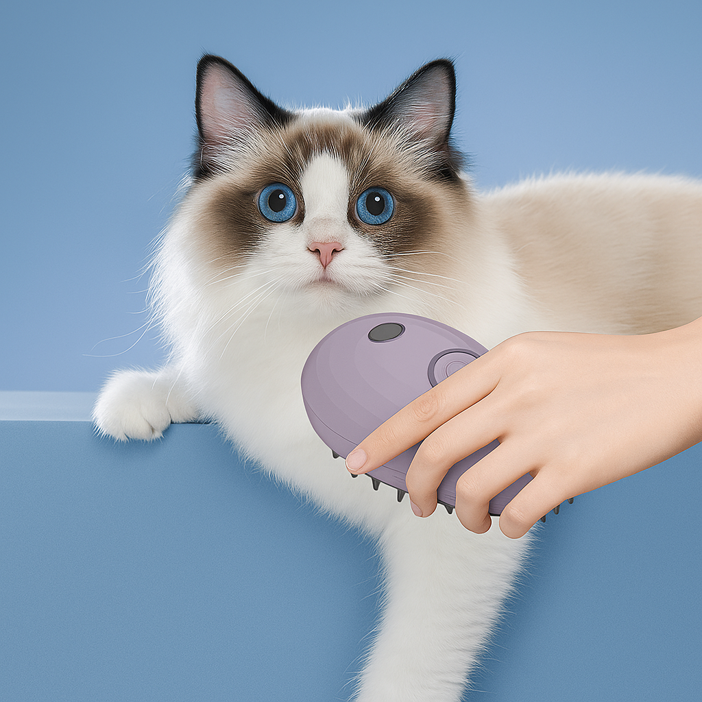 Cepillo vapor para mascota